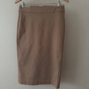 PESERICO SILK PENCIL SKIRT, BEIGE, SIZE 42 (IT)